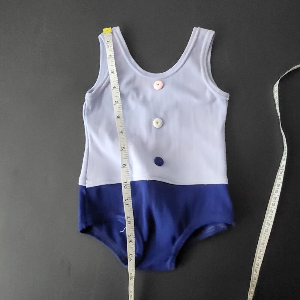 Vintage Kmart Baby Girls Sleeveless Romper 6-12‎ Months Retro Pastel Bodysuit - Picture 6 of 6